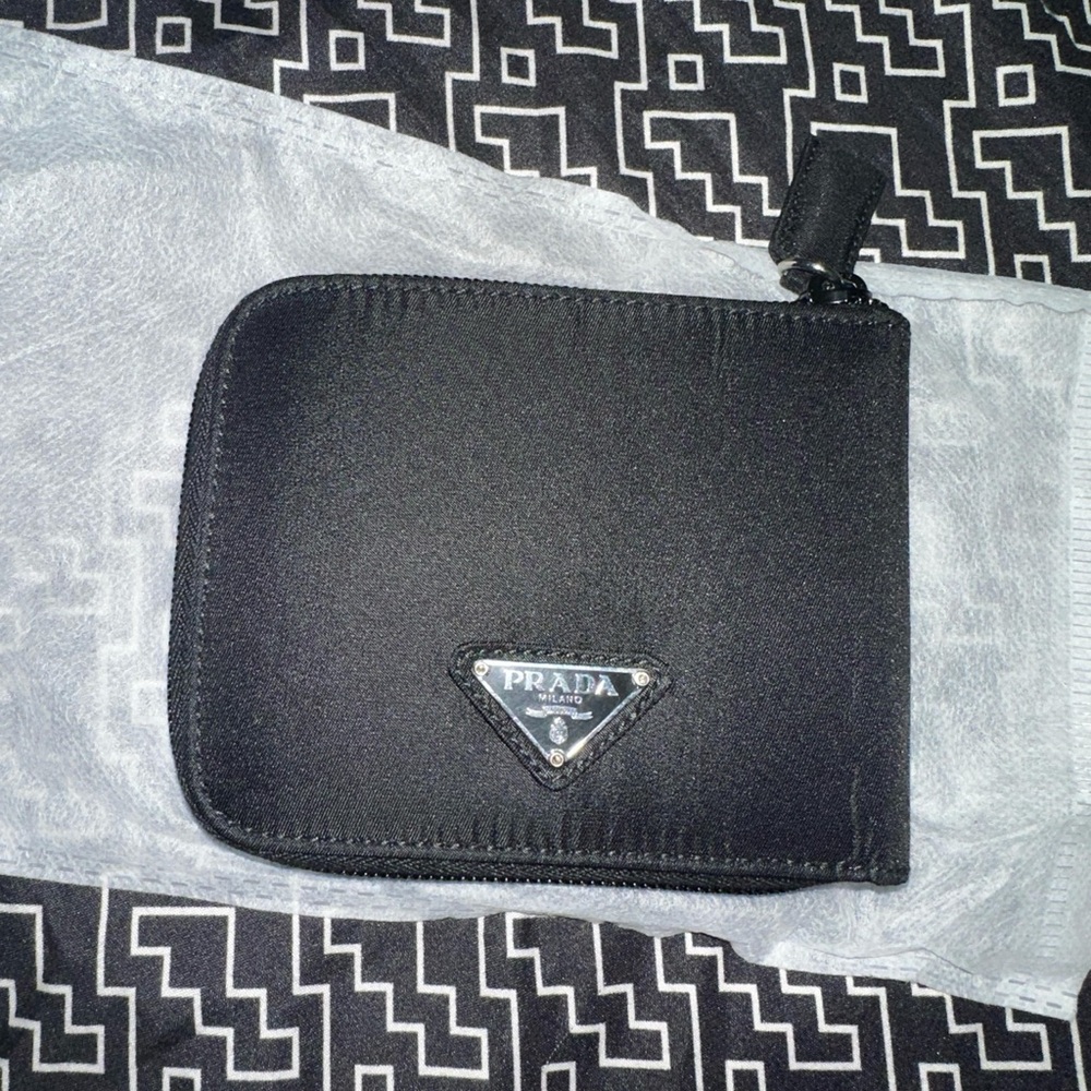 Prada Black Zip Wallet